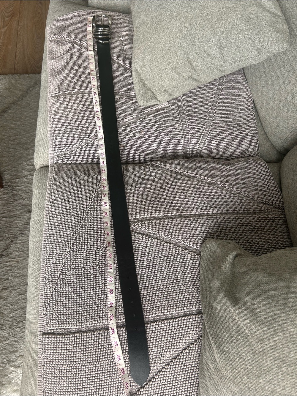 Anthropologie Black Leather Belt - Picture 4 of 5